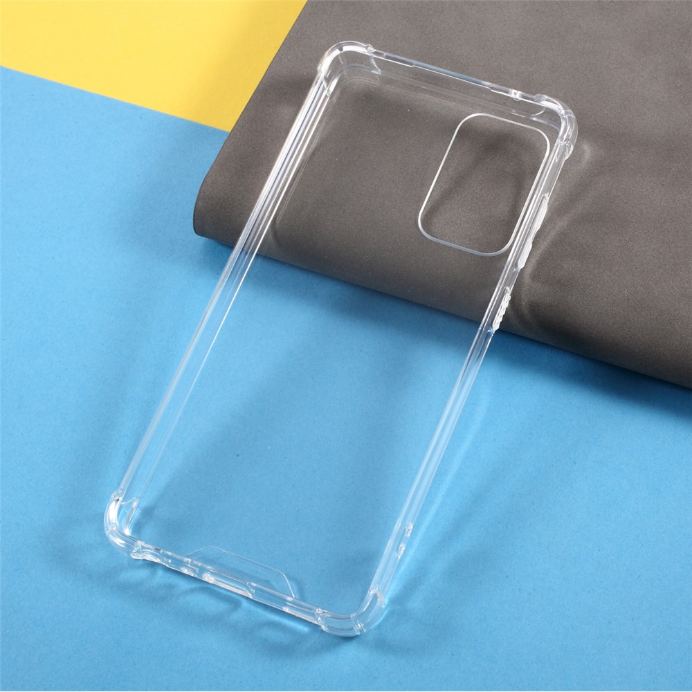Shockproof Clear Acrylic Back Panel + Soft TPU Edge Combo Case for Samsung Galaxy A72 5G-5