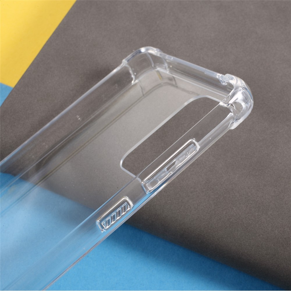 Shockproof Clear Acrylic Back Panel + Soft TPU Edge Combo Case for Samsung Galaxy A72 5G-6