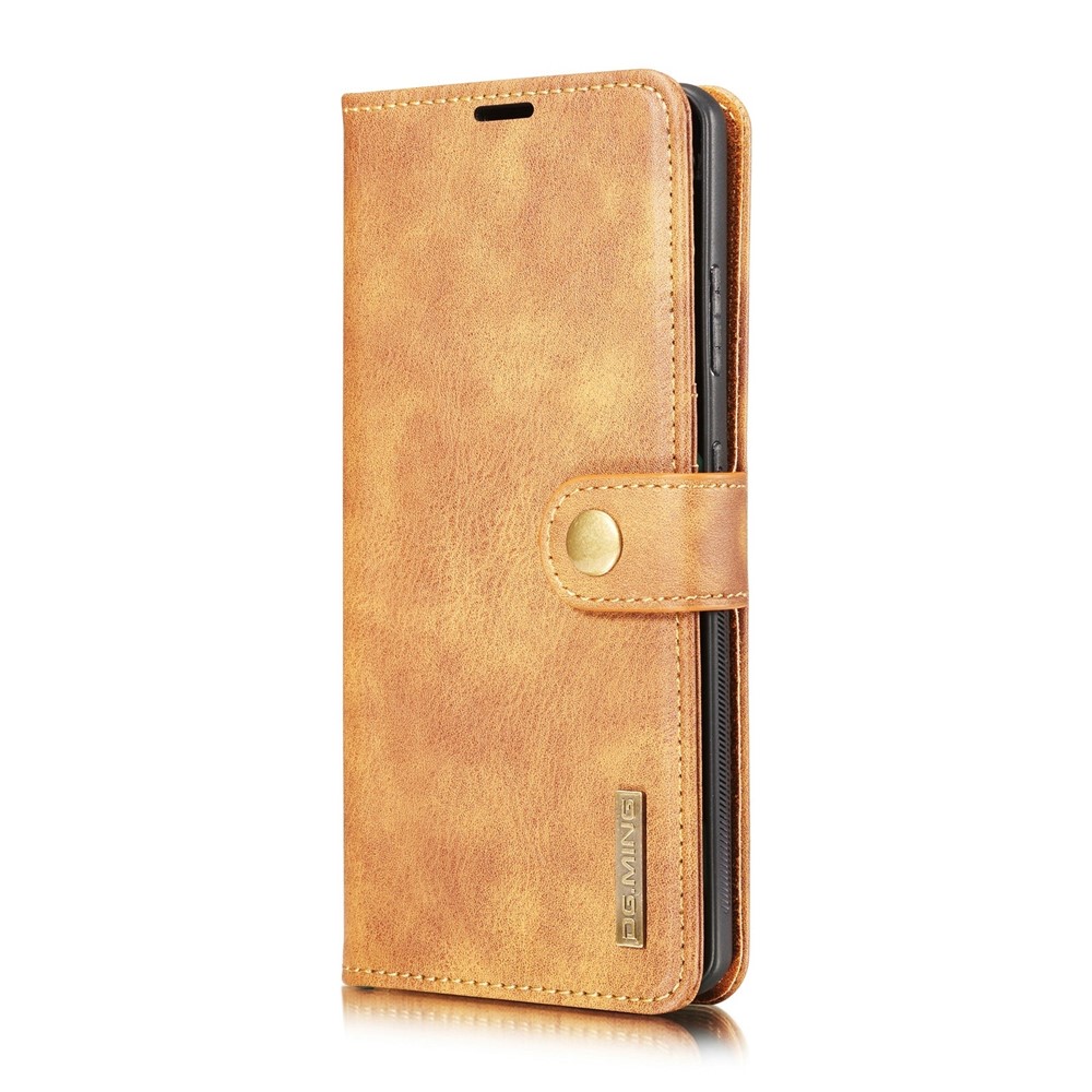 DG.MING Detachable 2-in-1 PC Cover Split Leather Case for Samsung Galaxy S21 Ultra 5G - Brown-2
