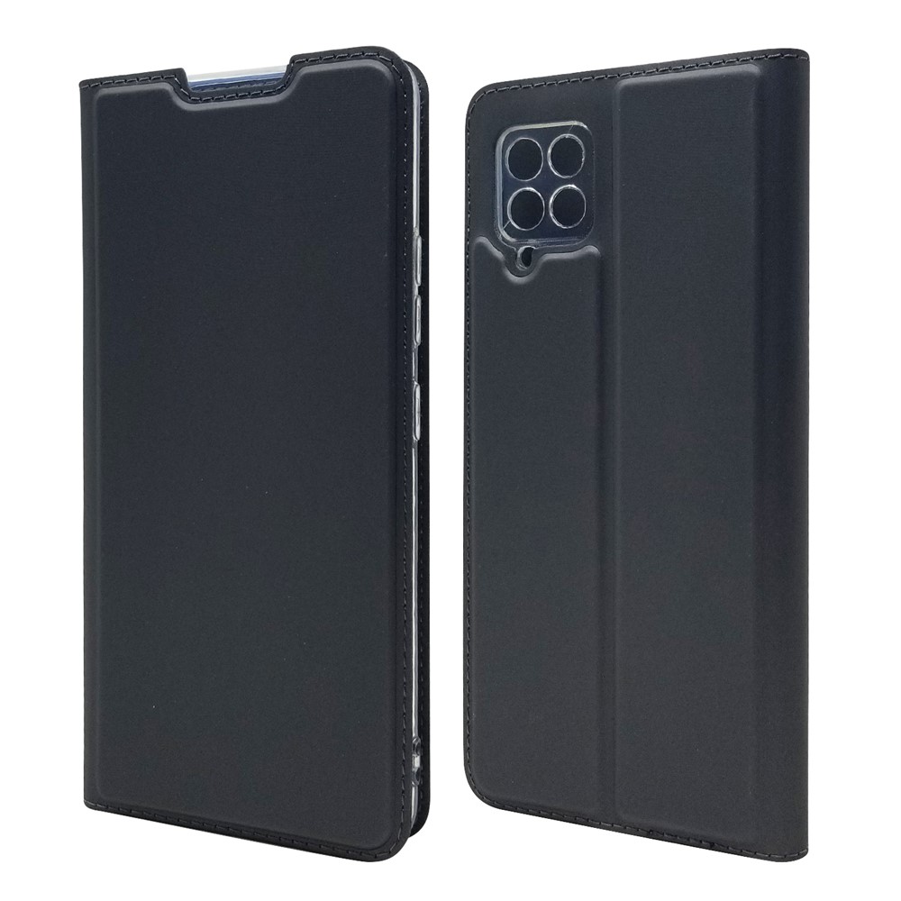 Cierre Magnético PU Case de Teléfonos Celulares de Cuero Para Samsung Galaxy A42 5G - Negro