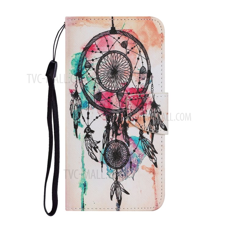 Pattern Printing Design PU Leather Wallet Phone Stand Case with Strap for Samsung Galaxy A32 - Blue Butterfly-6