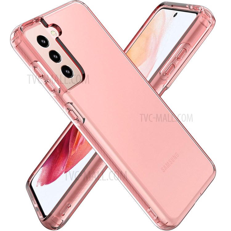 GW18 Clear Color TPU Protective Case for Samsung Galaxy S21+ - Pink-1