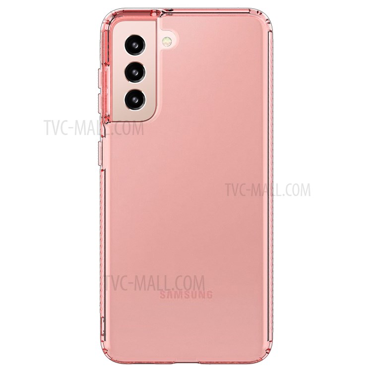GW18 Clear Color TPU Protective Case for Samsung Galaxy S21+ - Pink-2