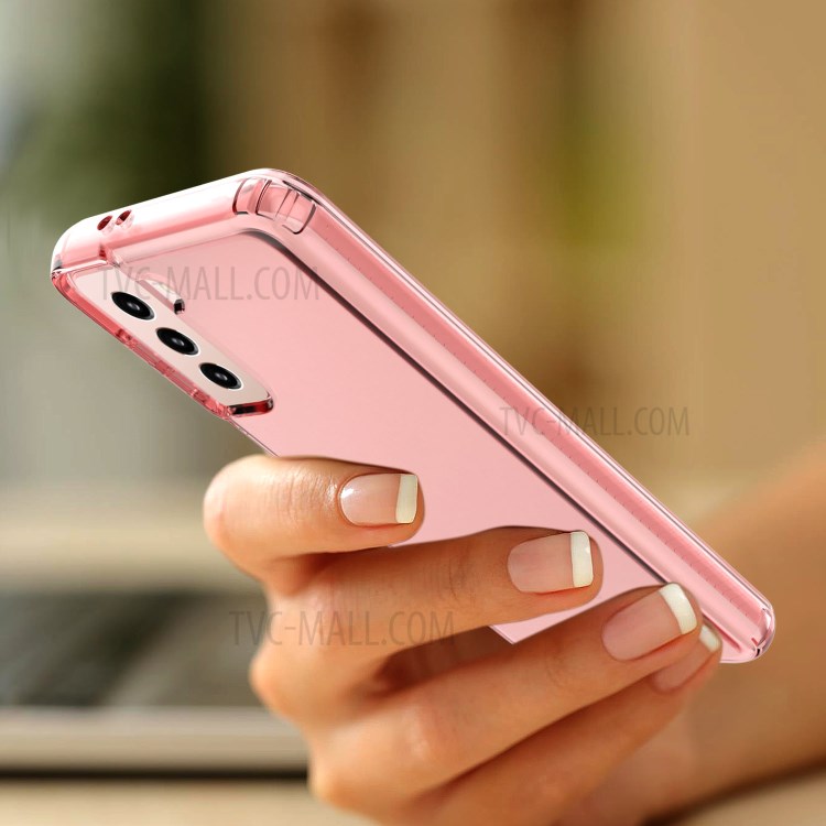 GW18 Clear Color TPU Protective Case for Samsung Galaxy S21+ - Pink-7