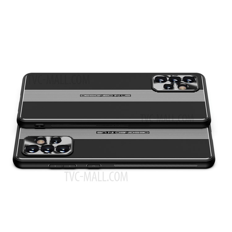 Built-in Magnet Sheet Design Full Protection TPU + Metal Shockproof Hybrid Protective Case for Samsung Galaxy A72 5G - Black-8