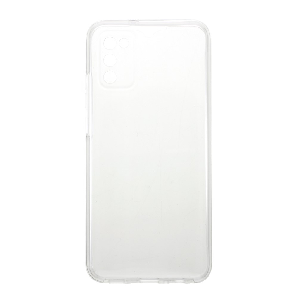 2 in 1 Hybrid PET Front Cover + TPU Edge + Acrylic Back Panel Clear Full Protective Shell for Samsung Galaxy A02s (EU Version)-4