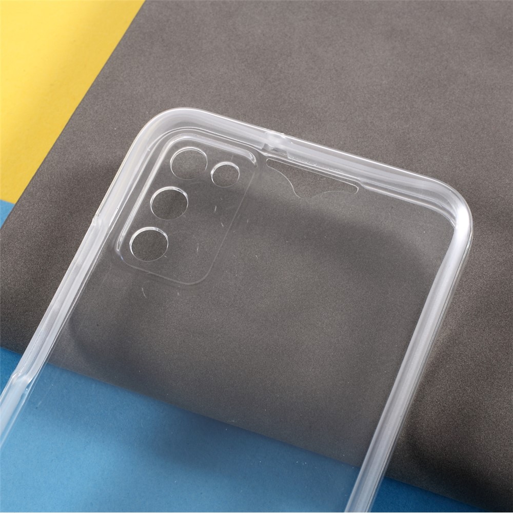 2 in 1 Hybrid PET Front Cover + TPU Edge + Acrylic Back Panel Clear Full Protective Shell for Samsung Galaxy A02s (EU Version)-7