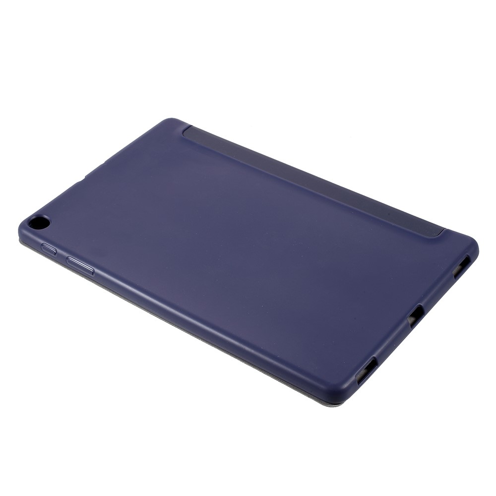 Couro Tri-fold de Amorus Com Estojo Estiloso Para Samsung Galaxy Tab A 10.1 (2019) T510 - Azul