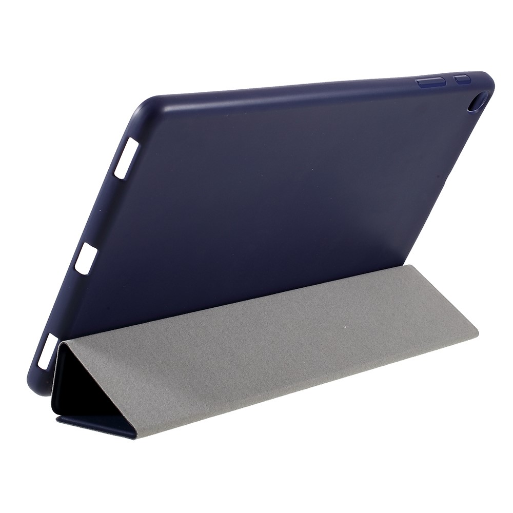 Couro Tri-fold de Amorus Com Estojo Estiloso Para Samsung Galaxy Tab A 10.1 (2019) T510 - Azul