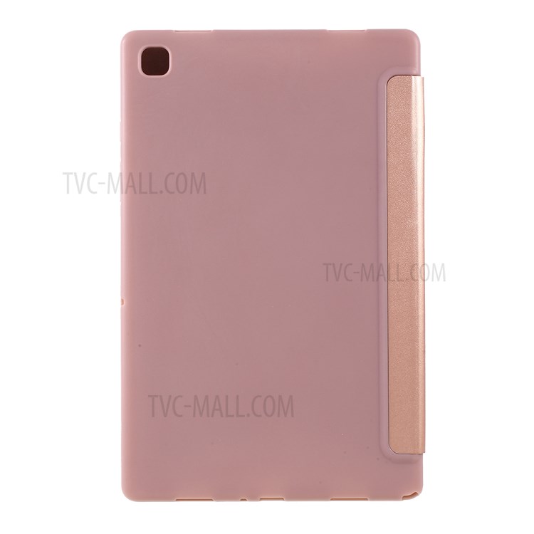 AMORUS Tri-fold Leather with Stand Stylish Case for Samsung Galaxy Tab A7 10.4 (2020) T500 - Rose Gold-2
