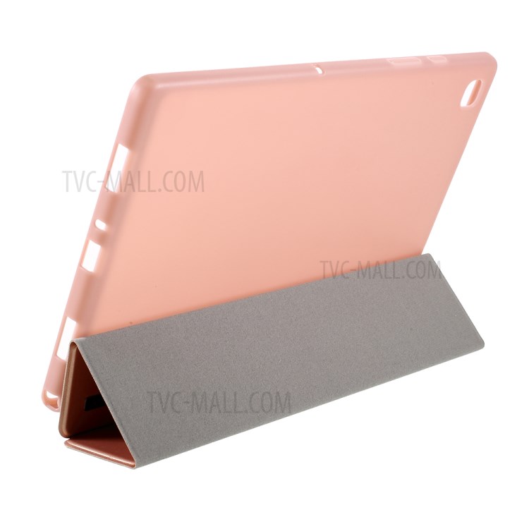 AMORUS Tri-fold Leather with Stand Stylish Case for Samsung Galaxy Tab A7 10.4 (2020) T500 - Rose Gold-6