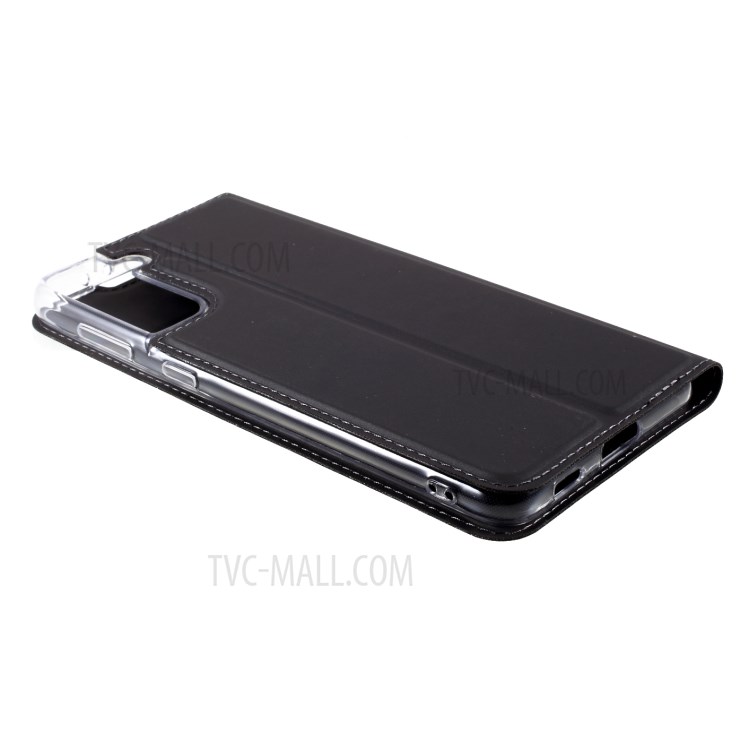 Magnetic Adsorption Stand Leather Card Holder Case for Samsung Galaxy S21+ 5G - Black-6