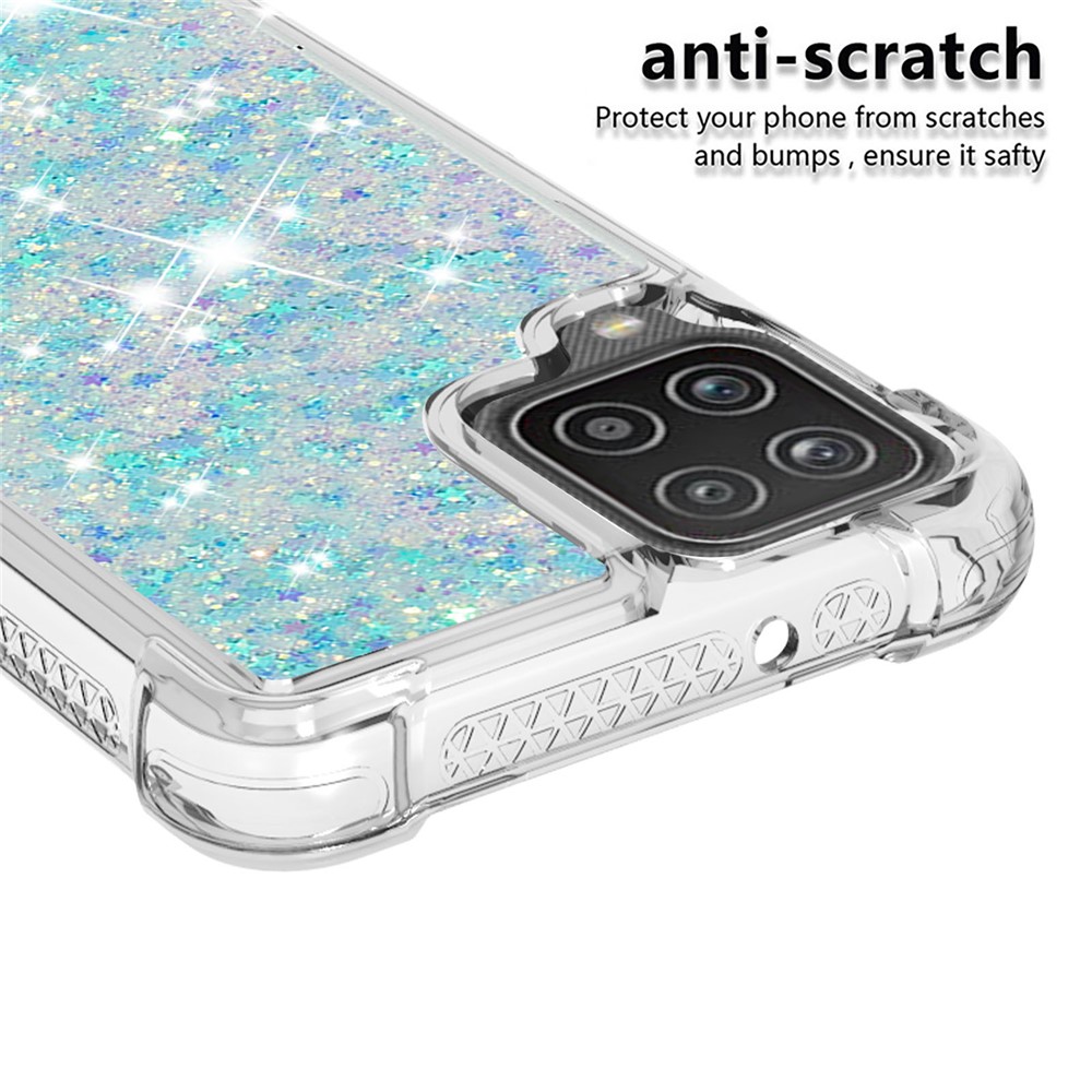 Wholesale Funny Glitter Sequins Quicksand Design Tpu Protective Cover Shell For Samsung Galaxy A12 M12 Baby Blue From China Tvc Mall Com