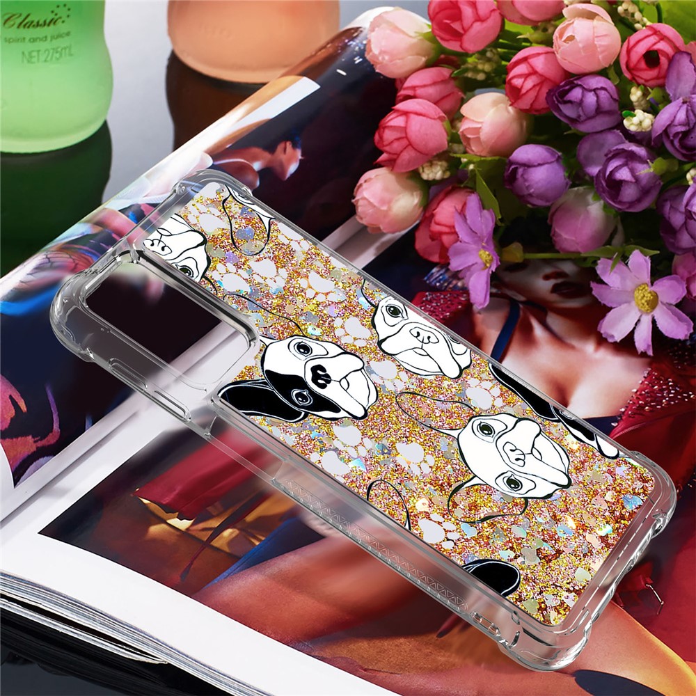 Patterned Quicksand Shockproof TPU Case for Samsung Galaxy A32 5G Cover - Dog-7