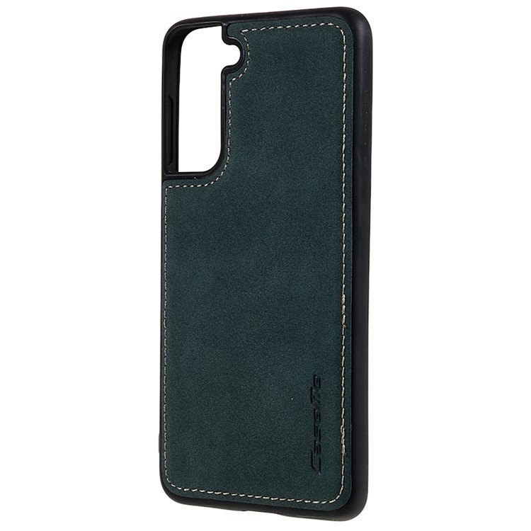 CASEME 018 Series Leather Detachable 2-in-1 Wallet Case for Samsung Galaxy S21 - Green-10