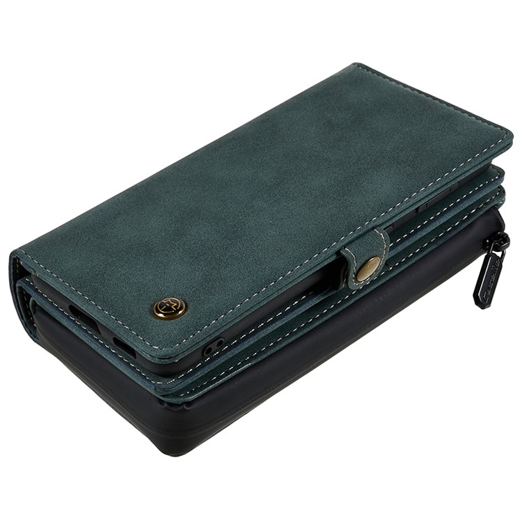 CASEME 018 Series Leather Detachable 2-in-1 Wallet Case for Samsung Galaxy S21 - Green-6