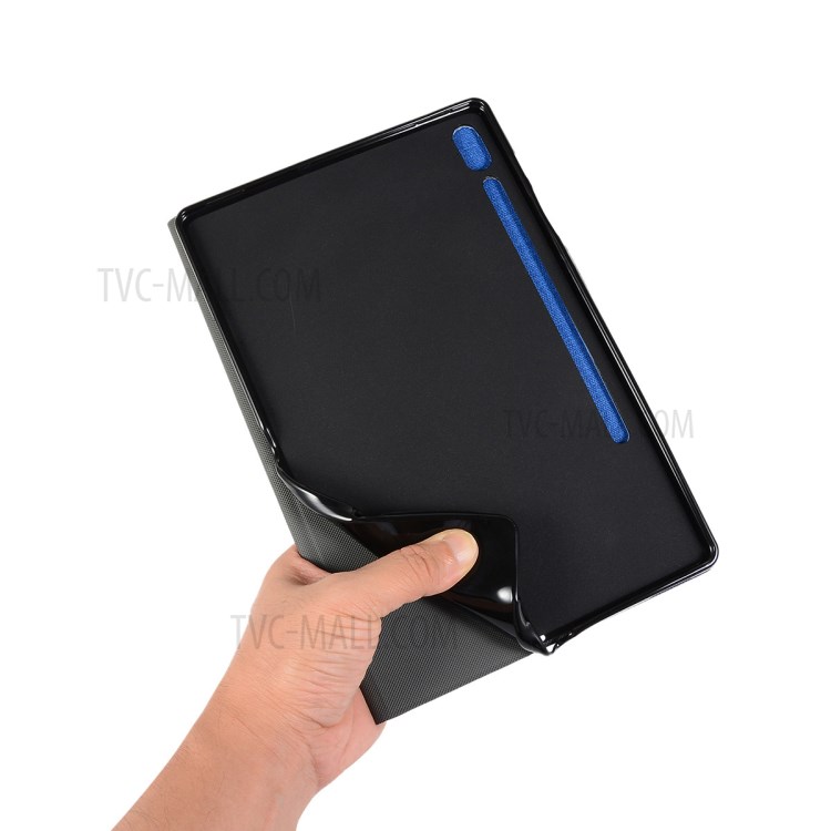 ENKAY Cloth Texture Leather Stand Smart Case for Samsung Galaxy Tab S7 11.0 T870 / T875 - Blue-5