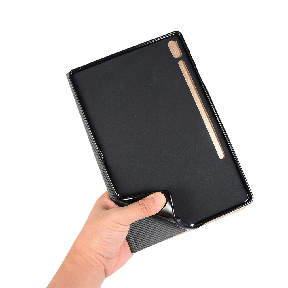 ENKAY PU Leather TPU Back Stand Smart Case for Samsung Galaxy Tab S7 11.0 T870 / T875 - Black-5