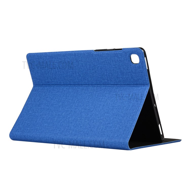 ENKAY Cloth Texture Leather TPU Back Stand Smart Case for Samsung Galaxy Tab A7 10.4 (2020) T500 / T505 - Blue-2