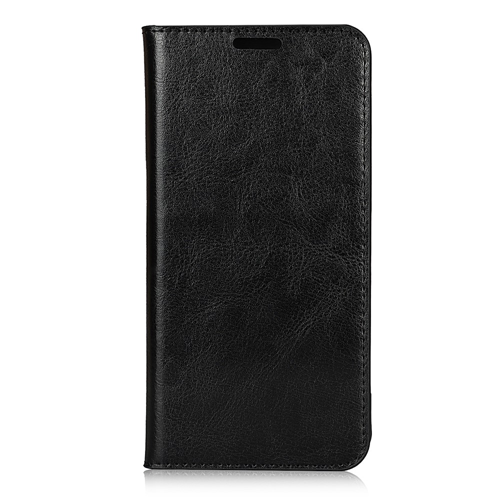 Wallet Stand Design Crazy Horse Texture Genuine Leather Cover Case for Samsung Galaxy S21 5G - Black-2