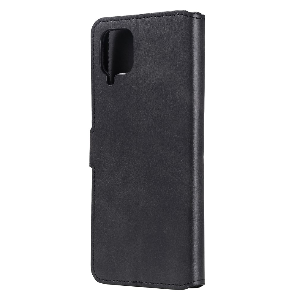 Classic Wallet Stand Flip Leather Phone Case for Samsung Galaxy A12 - Black-3
