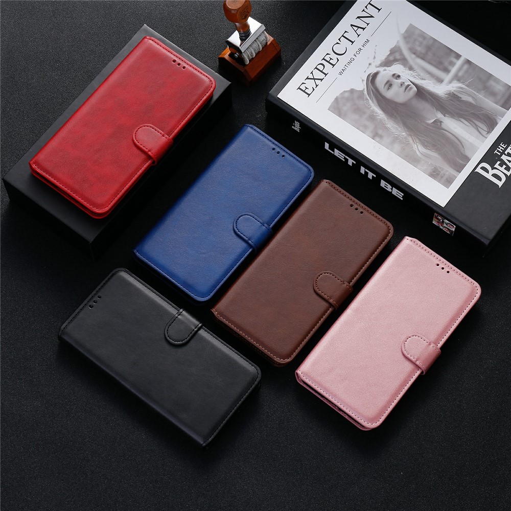 Classic Wallet Stand Leather Phone Cover Case for Samsung Galaxy A42 5G - Black-12