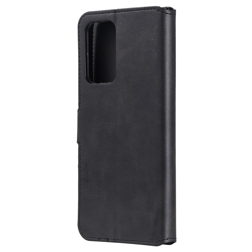 Classic Wallet Stand Flip Leather Phone Case for Samsung Galaxy A52 5G - Black-3