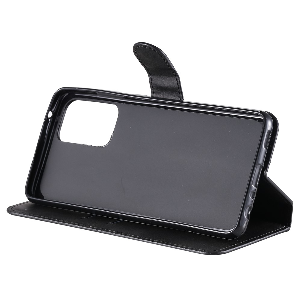 Classic Wallet Stand Flip Leather Phone Case for Samsung Galaxy A52 5G - Black-6