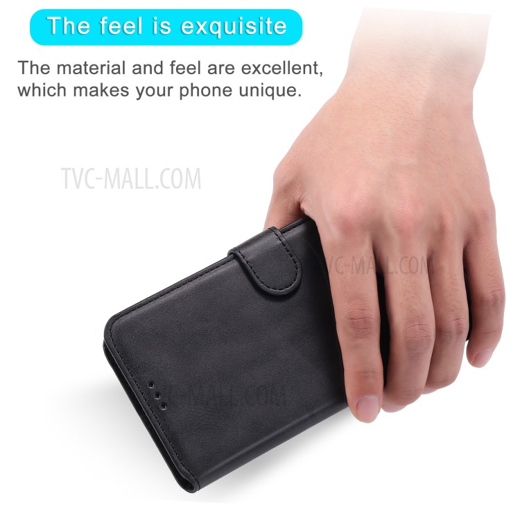Classic Wallet Stand Flip Leather Phone Case for Samsung Galaxy A72 5G - Black-10