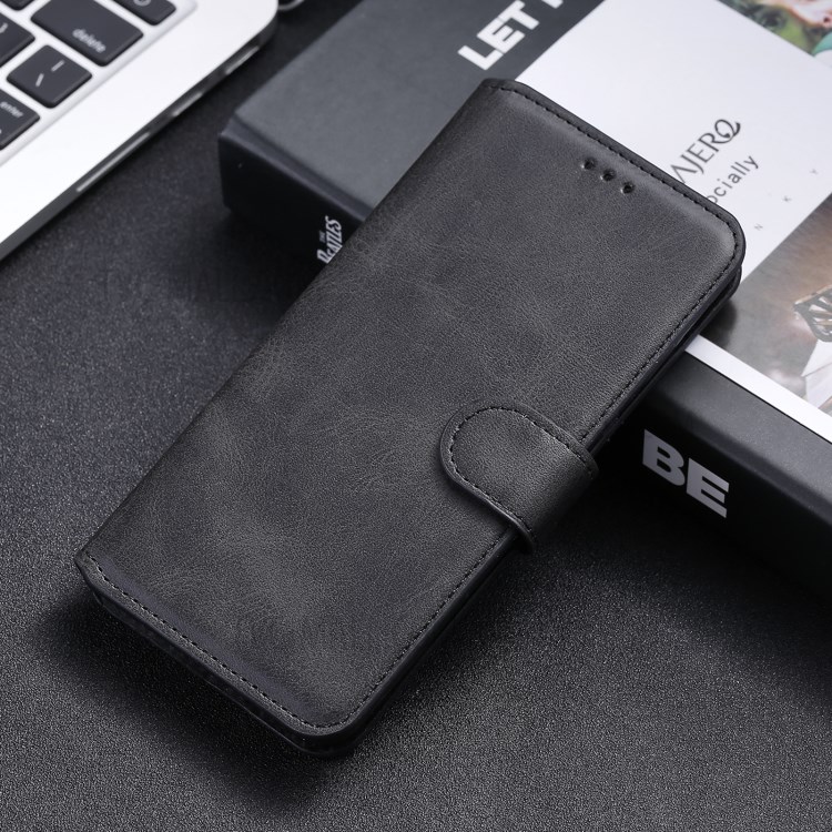 Classic Wallet Stand Flip Leather Phone Case for Samsung Galaxy A72 5G - Black-11