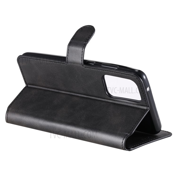Classic Wallet Stand Flip Leather Phone Case for Samsung Galaxy A72 5G - Black-5