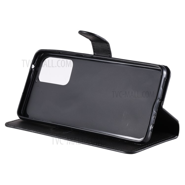 Classic Wallet Stand Flip Leather Phone Case for Samsung Galaxy A72 5G - Black-6