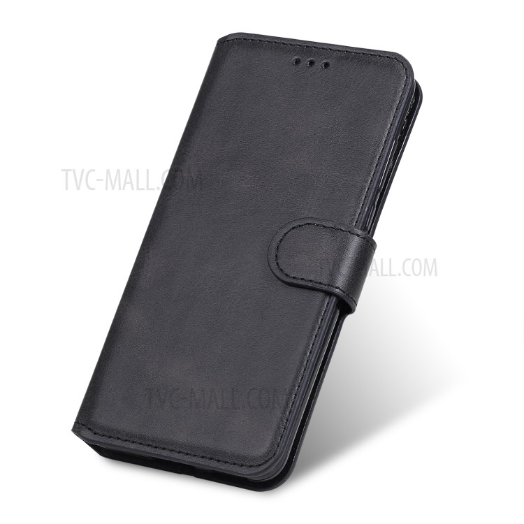Classic Wallet Stand Flip Leather Phone Case for Samsung Galaxy A72 5G - Black-7