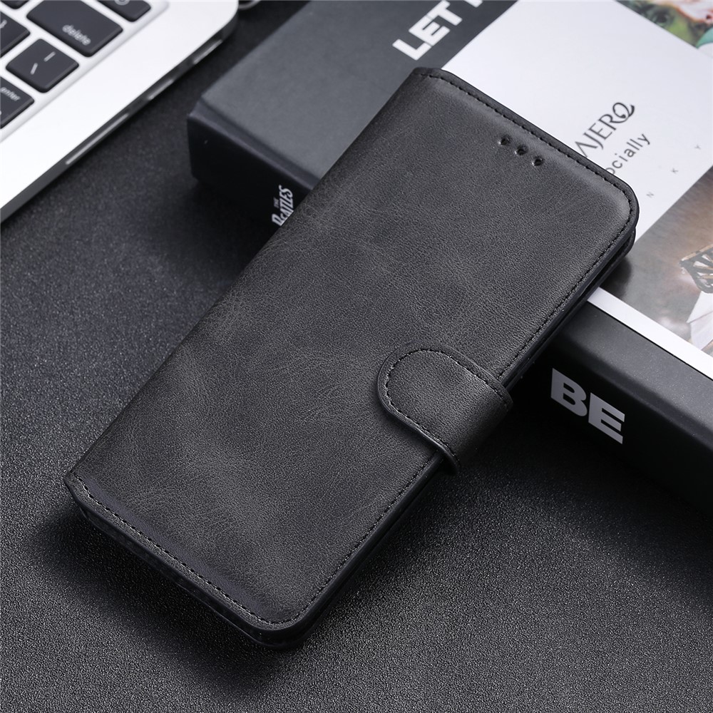 Classic Wallet Stand Flip Leather Phone Case for Samsung Galaxy A02s (EU Version) - Black-11