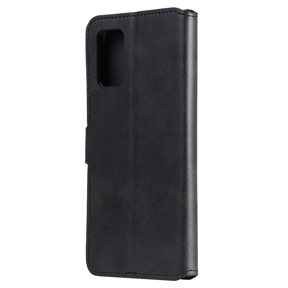 Classic Wallet Stand Flip Leather Phone Case for Samsung Galaxy A02s (EU Version) - Black-3