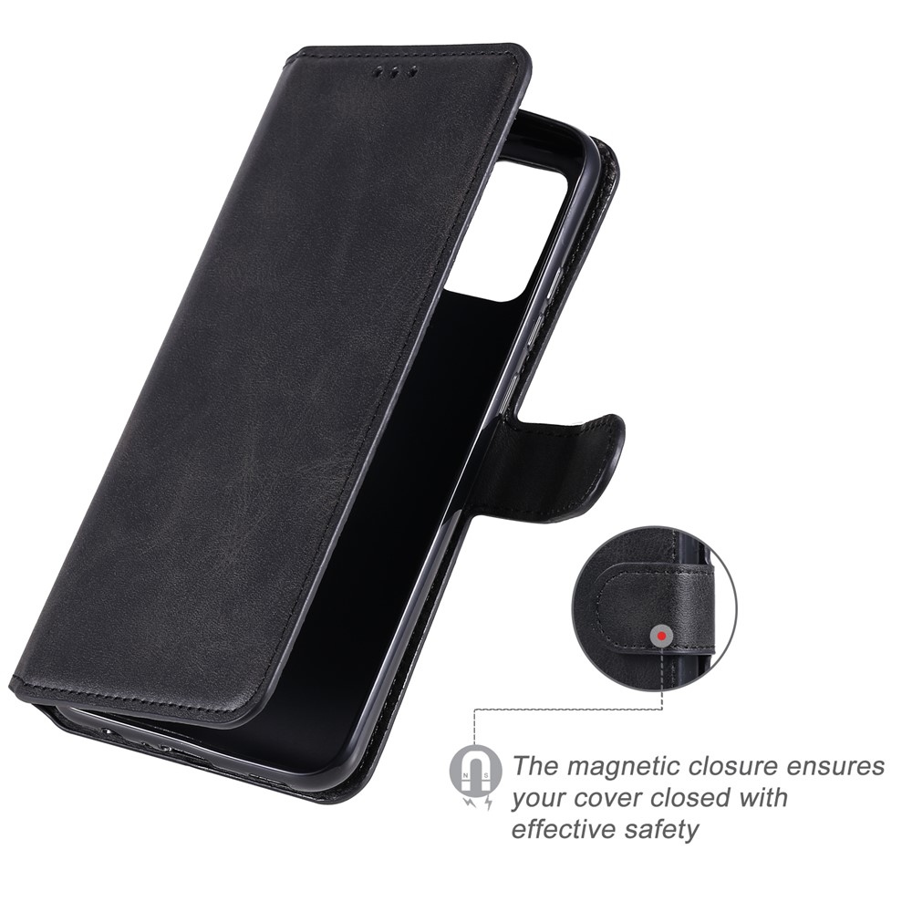 Classic Wallet Stand Flip Leather Phone Case for Samsung Galaxy A02s (EU Version) - Black-8