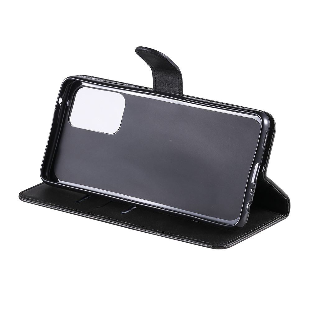 Zipper Pocket Wallet Leather Stand Smartphone Case for Samsung Galaxy A52 5G/A52 4G - Black-9