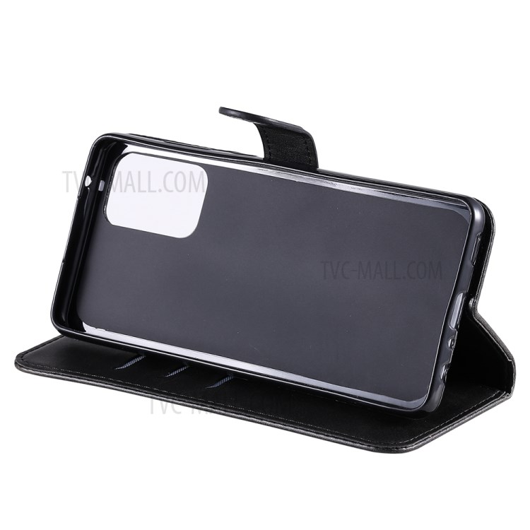 Zipper Pocket Wallet Leather Stand Phone Case for Samsung Galaxy A72 5G/A72 4G - Black-8