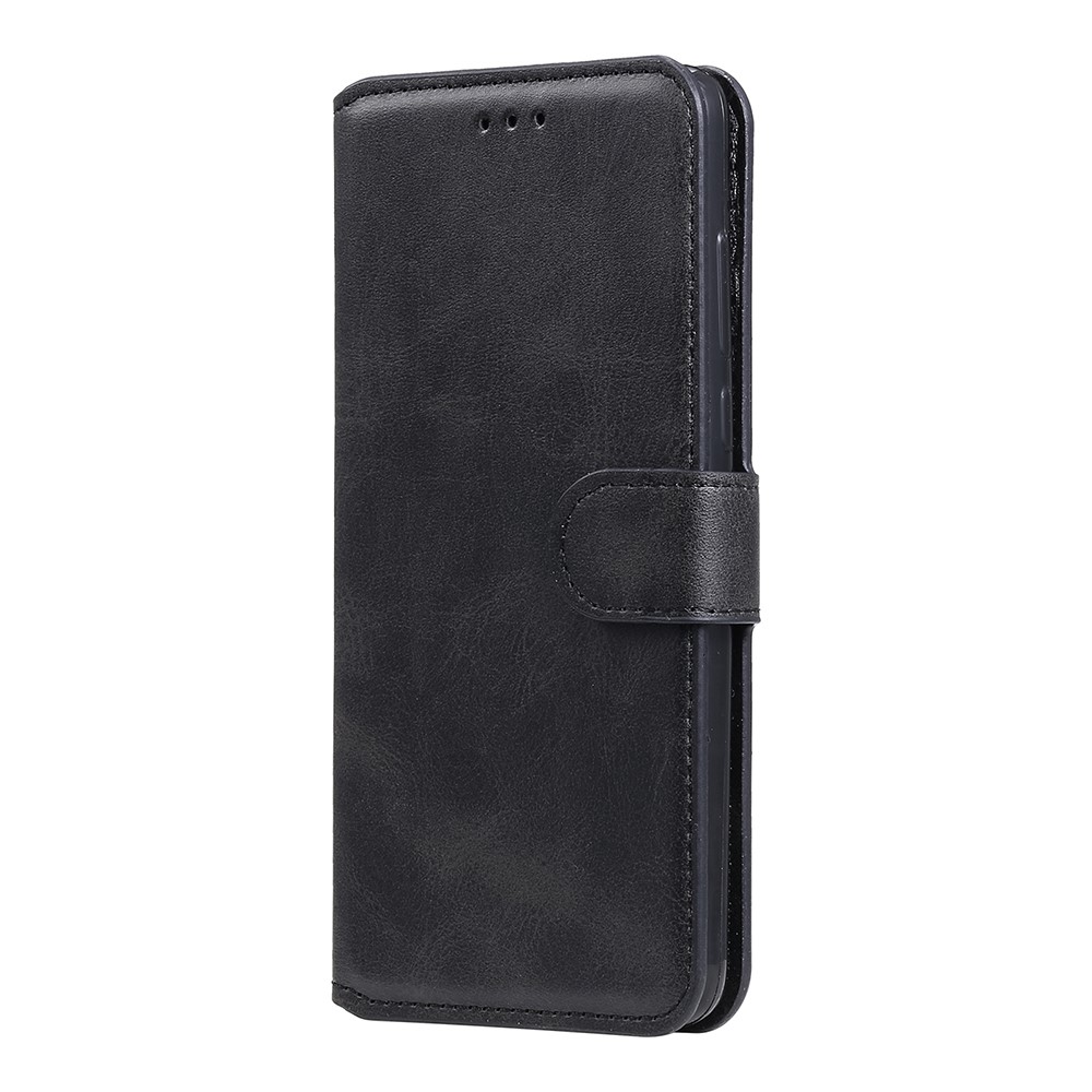 Wallet Leather Stand Cell Phone Case for Samsung Galaxy S21 Ultra 5G - Black-2