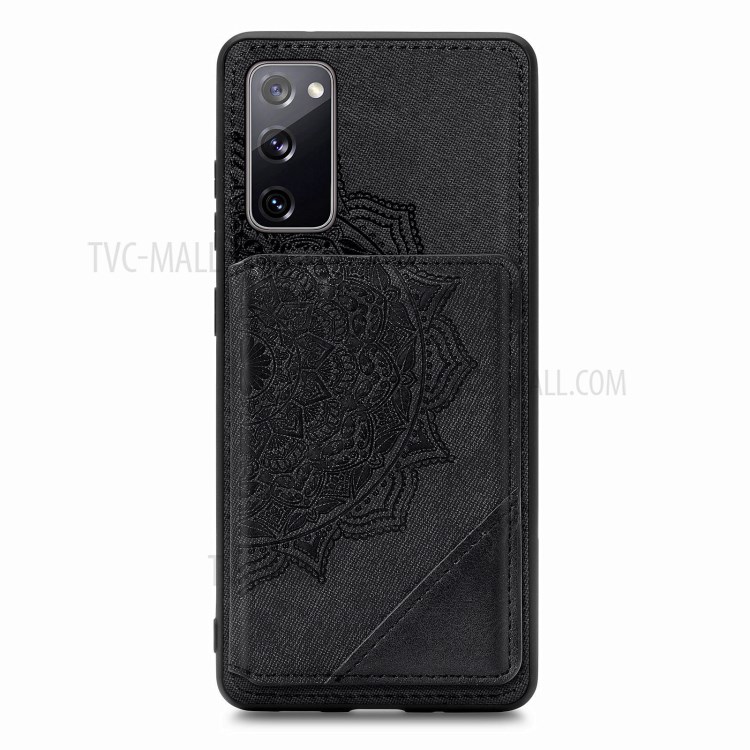 Mandala Flower Pattern PU Leather+TPU Flip Wallet Phone Case for Samsung Galaxy S20 FE/S20 Fan Edition/S20 FE 5G/S20 Fan Edition 5G - Black-2
