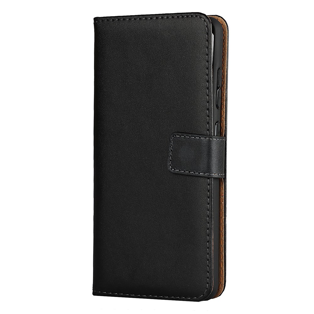 Genuine Leather Phone Wallet Stand Shell for Samsung Galaxy A52 5G/A52 4G-3