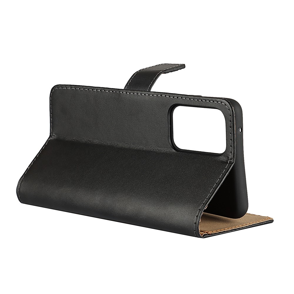 Genuine Leather Phone Wallet Stand Shell for Samsung Galaxy A52 5G/A52 4G-6