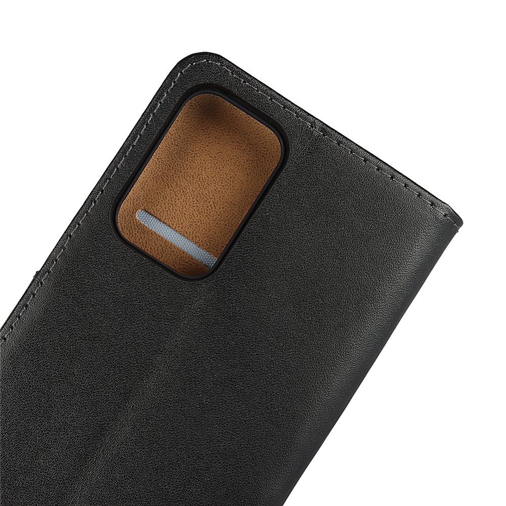 Genuine Leather Phone Wallet Stand Shell for Samsung Galaxy A52 5G/A52 4G-8