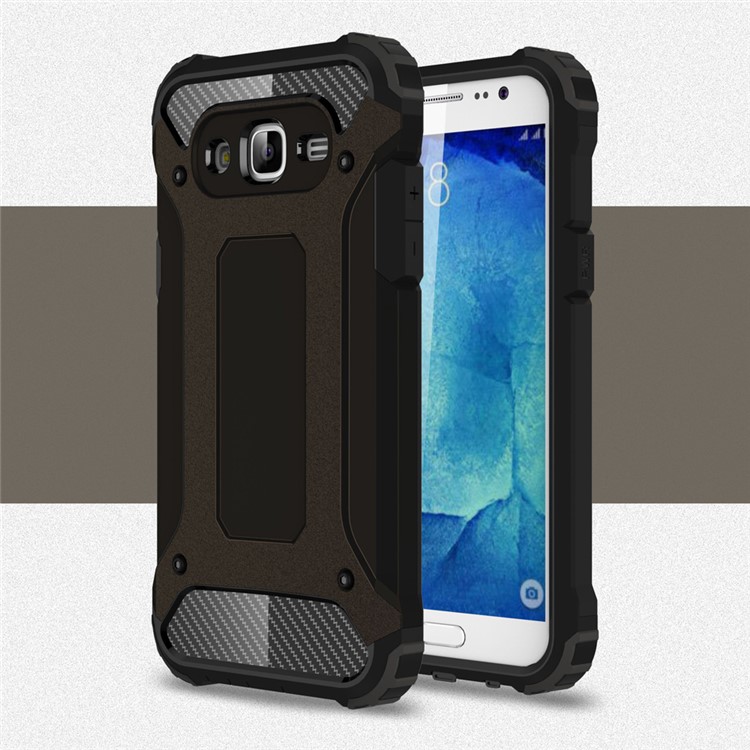 Armor Guard Plastic + TPU Hybrid Case for Samsung Galaxy J5 SM-J500F - Black-1