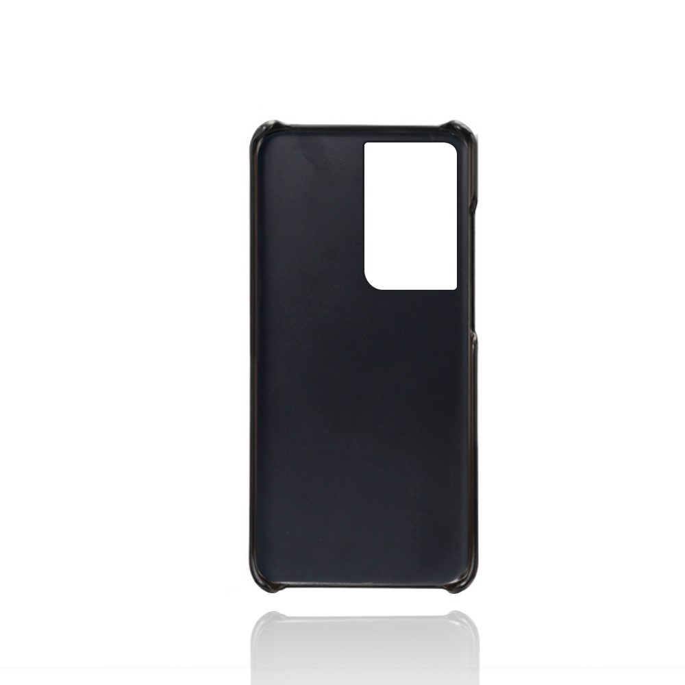 KSQ PC + PU Leather Coated Case with Dual-Card Slots for Samsung Galaxy S21 Ultra 5G - Black-5