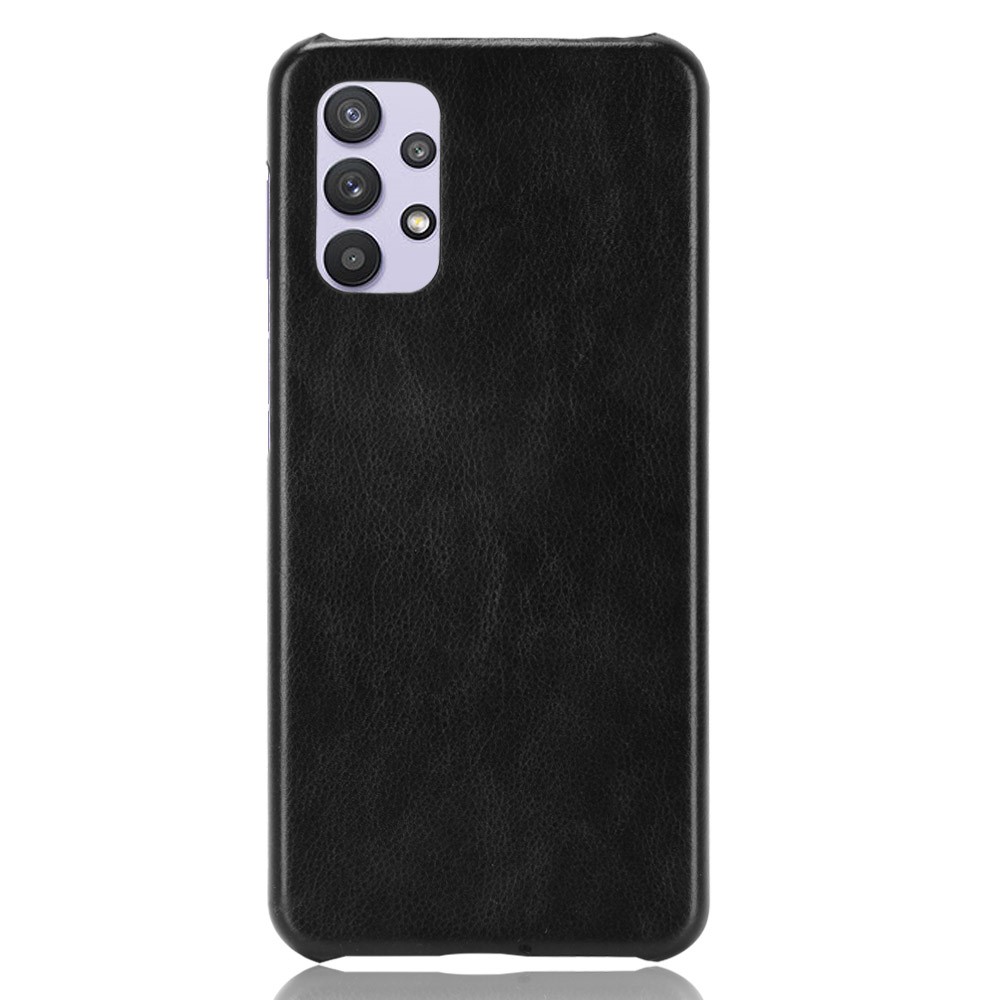 Litchi Texture PU Leather Surface PC Cover for Samsung Galaxy A32 5G - Black-1