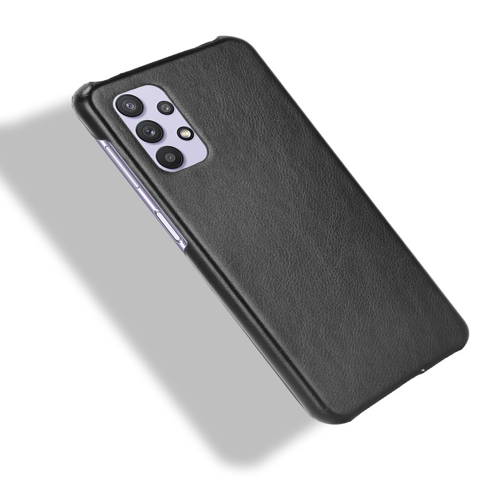 Litchi Texture PU Leather Surface PC Cover for Samsung Galaxy A32 5G - Black-3