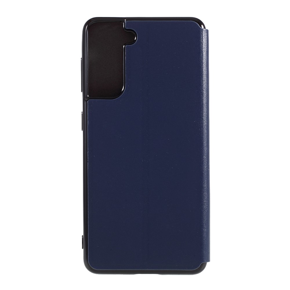 X-LEVEL Fib Color Ultra Thin PU Leather Phone Stand Case for Samsung Galaxy S21 5G - Dark Blue-3