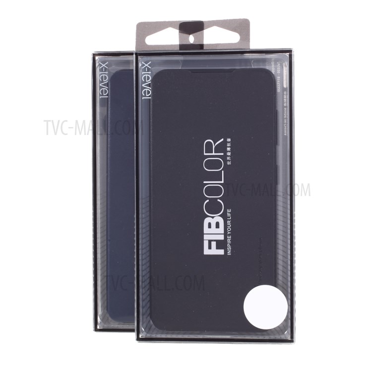 X-LEVEL Fib Color Stand Design PU Leather Phone Case for Samsung Galaxy S21 Plus 5G - Black-11