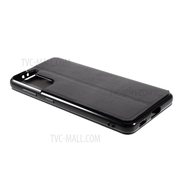 X-LEVEL Fib Color Stand Design PU Leather Phone Case for Samsung Galaxy S21 Plus 5G - Black-6